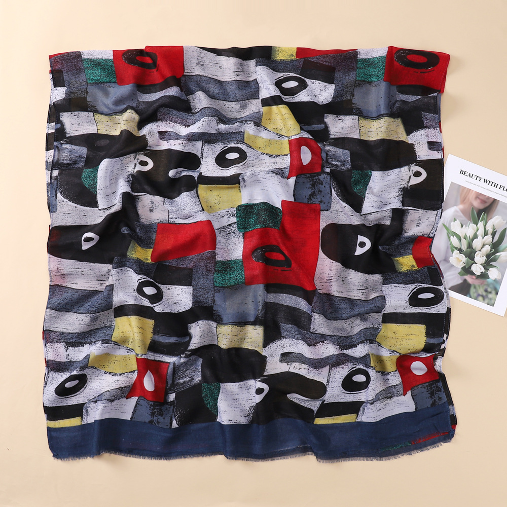 Women's Fashion Eye Imitation Cotton And Linen Cotton Linen Scarves display picture 23