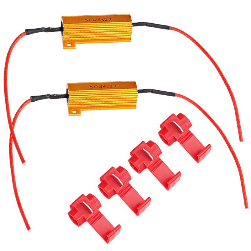 Mayorista motocicleta LED decodificador de resistencia con cable LED decodificador de refuerzo accesorios faro de automóvil