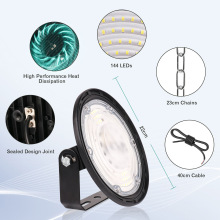 高品质UFO仓库工业工矿灯100w-300w工厂和车库长寿命节能6000Kled