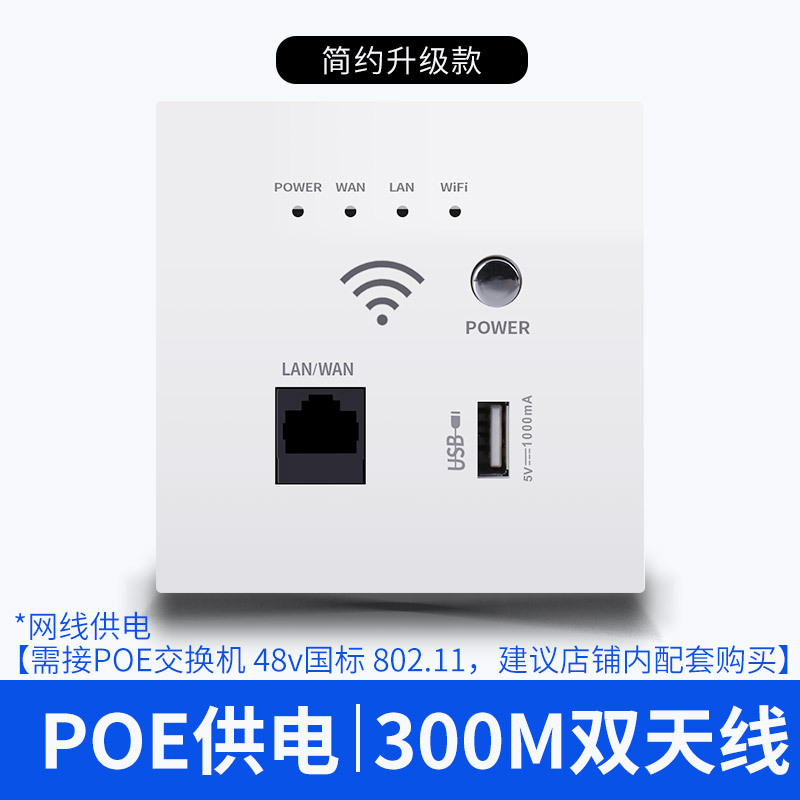 Upgraded White-POE Powered