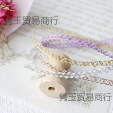 0.4cm��ɫ�yɫ���ƽ𾀿�����߅diy�ֹ����b�b��������߅