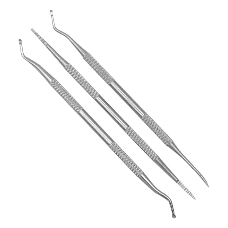 Stainless Steel Double-Ended Nail Picker, Nail Dirt Remover, Nail Groove Scoop, Ingrown Nail Tool, Manicure Tool