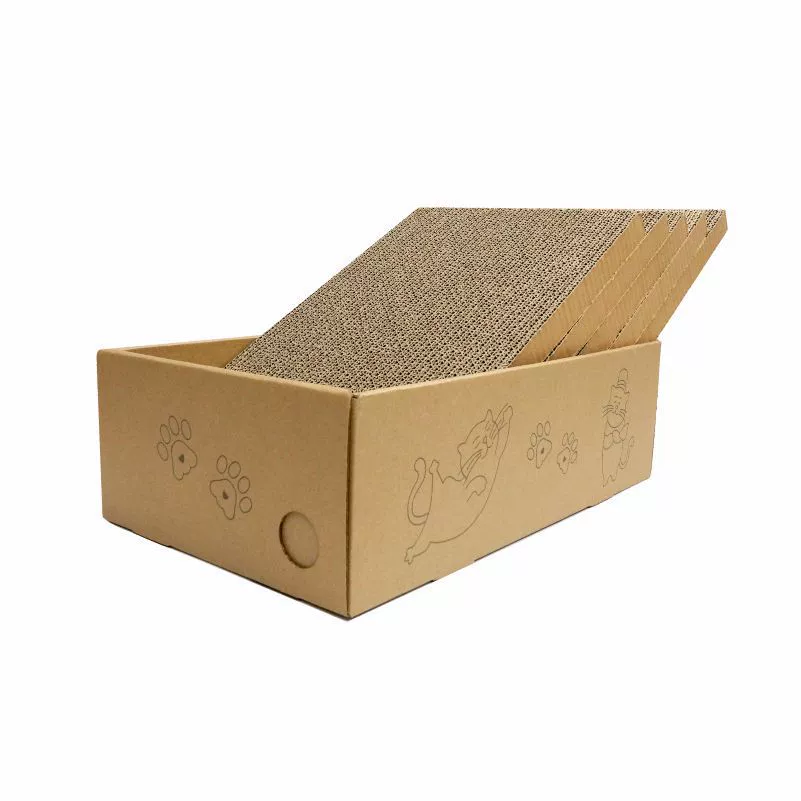 Enchanting cat's claw board boxes can replace the core cat nest cat grip plate integrated wear resistance and resistance to scratch dandruff pet supplies