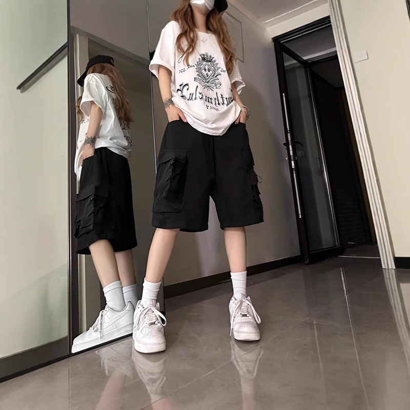 Women's Summer Thin Work Shorts 2026 New American Style Loose Casual Petite Wide-Leg Knee-Length Shorts Student Fashion Women's Summer Thin Work Shorts 2026 New American Style Loose Casual Petite Wide-Leg Knee-Length Shorts Student Fashion