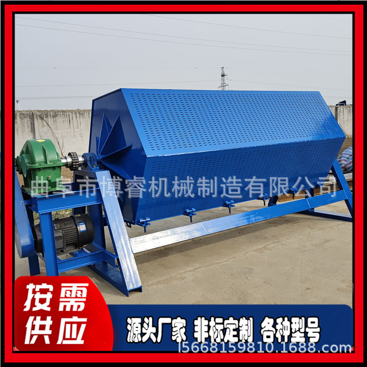 六角滚筒除锈机 机械部件翻新除油锈研磨机 铁件金属件去毛刺机