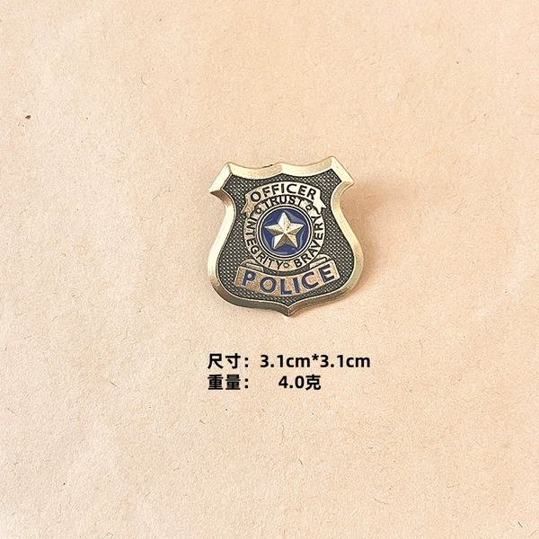 Small badge, police