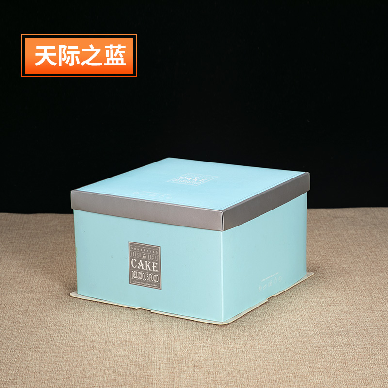 Caja de embalaje de pastel 6 pulgadas 8 pulgadas 10 pulgadas 12 pulgadas 14 pulgadas caja cuadrada de cartón de cumpleaños caja redonda caja de embalaje de pastel