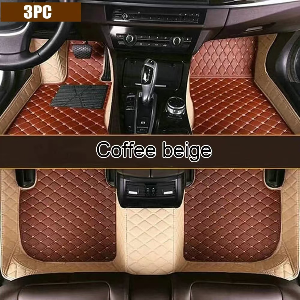 Cross-Border Amazon Color-Blocked Car Floor Mats, Fully Surrounded Car Floor Mats, Suitable for Tesla Anti-Slip
