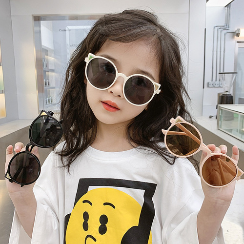 Children's sunglasses, girls' UV protection, cute and super cute baby sunglasses, boys' soft leg silicone polarized sunglasses, trendy