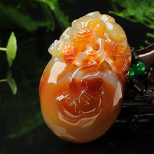 天然玉髓招财貔貅手玩把件 A货玉石手把件玉手玩玉坠玛瑙把件带绳