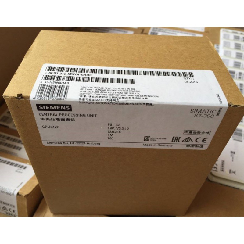 西门子6ES7314-1AG14-0AB0全新S7-300CPU处理器