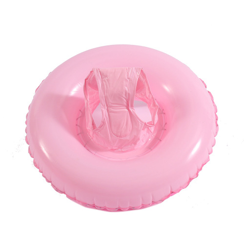 Ins famous mermaid seat float with handle, cute children's thick swimming ring armpit life vest manufacturer wholesale