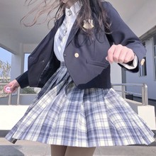 jk制服西服套装原创校供感一粒扣小西装外套女春秋时尚小个子短款