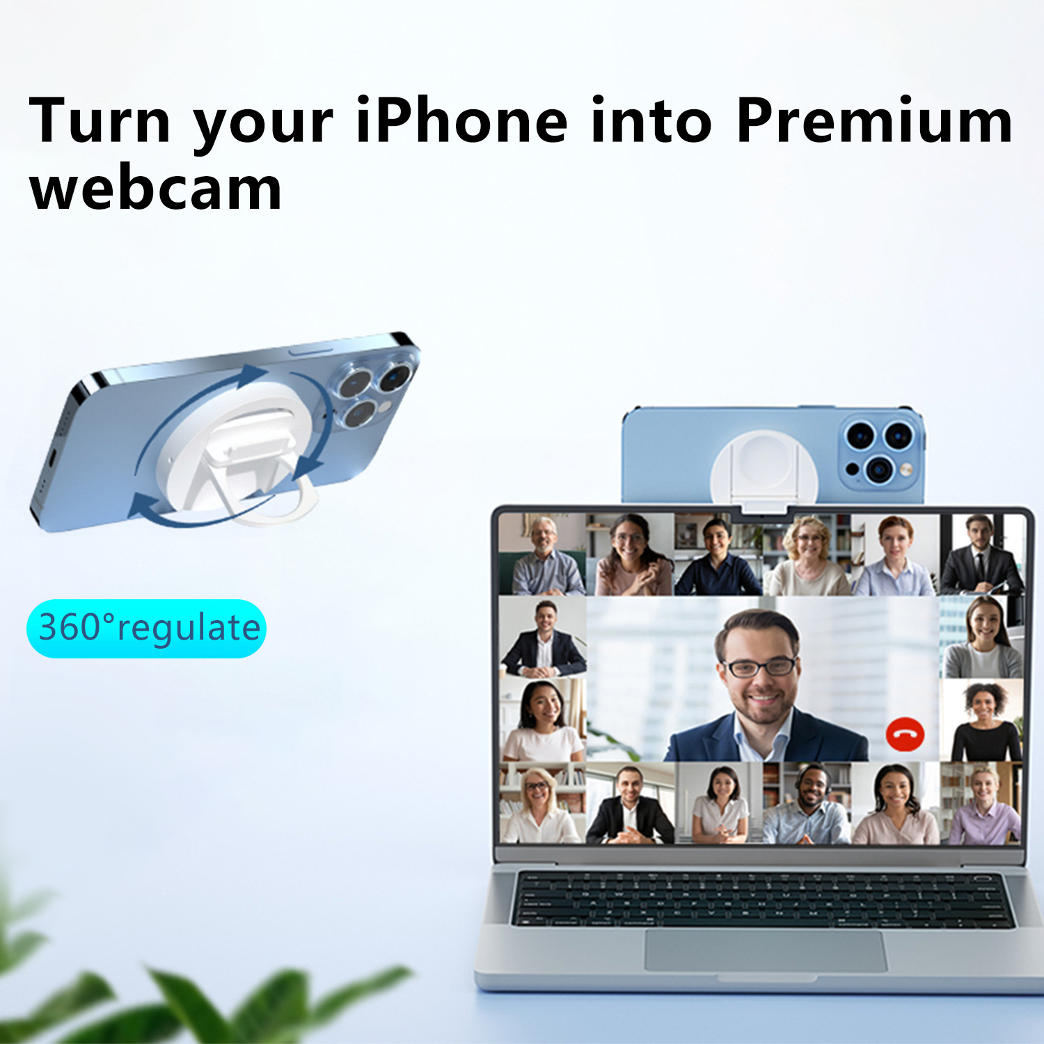 Suitable for Magsafe Magnetic Ring Buckle Mac Os Ventura Laptop Camera Computer Mobile Phone Holder