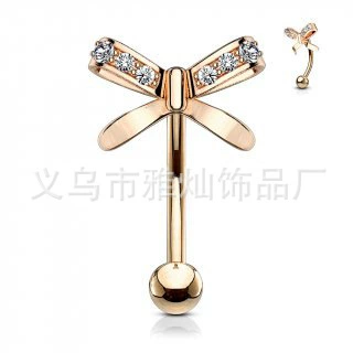 Piercing with bow stainless steel, 3mm