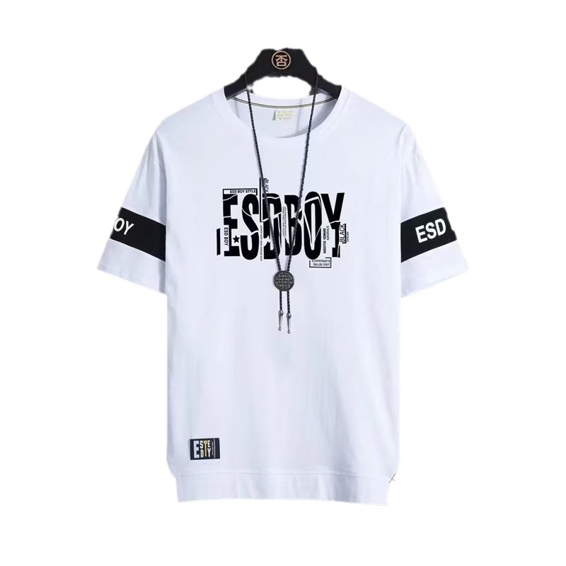 Verano estudiante juventud deportes pantalones cortos de dos piezas traje casual de los hombres de moda delgada Camiseta de manga corta comercio exterior