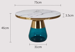 Blue, white, glass, big
