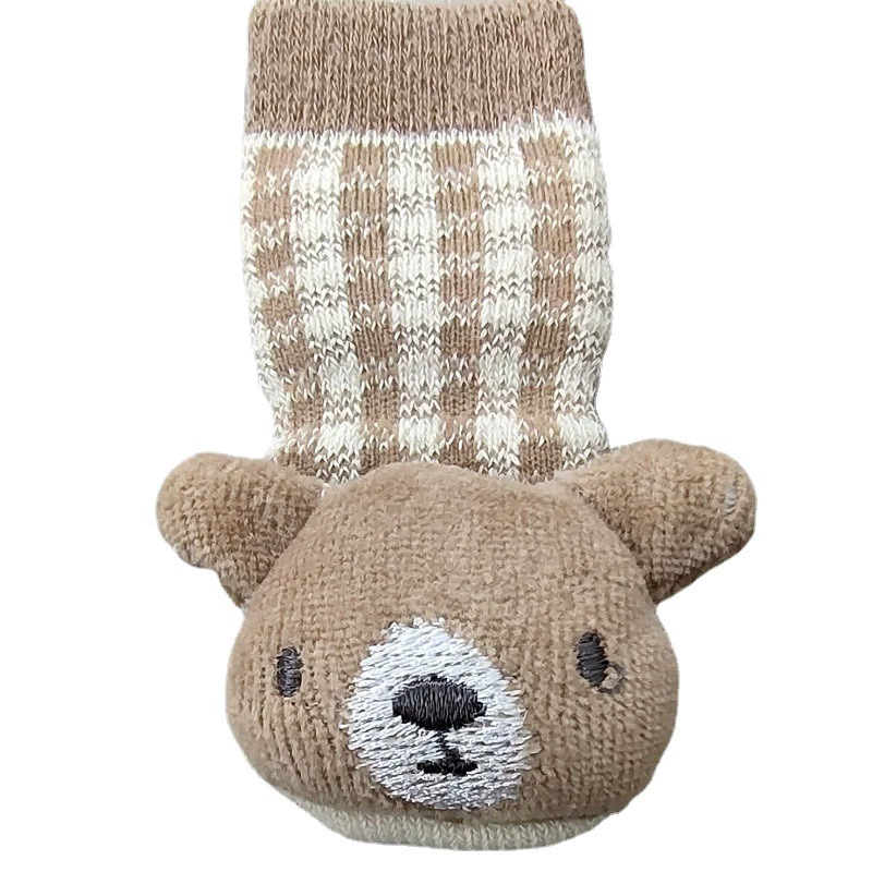 Фабрика прямые мелкие Оптовые Нескользящие вязаные носки для домашних животных мультфильм носки для домашних животных