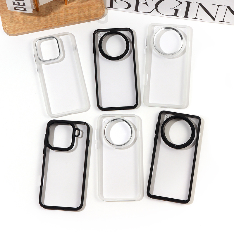 Suitable for Oppo Findx8/X9Pro Eagle Eye Frosted Transparent Full-Cover Phone Case with Cream Glue and DIY Groove