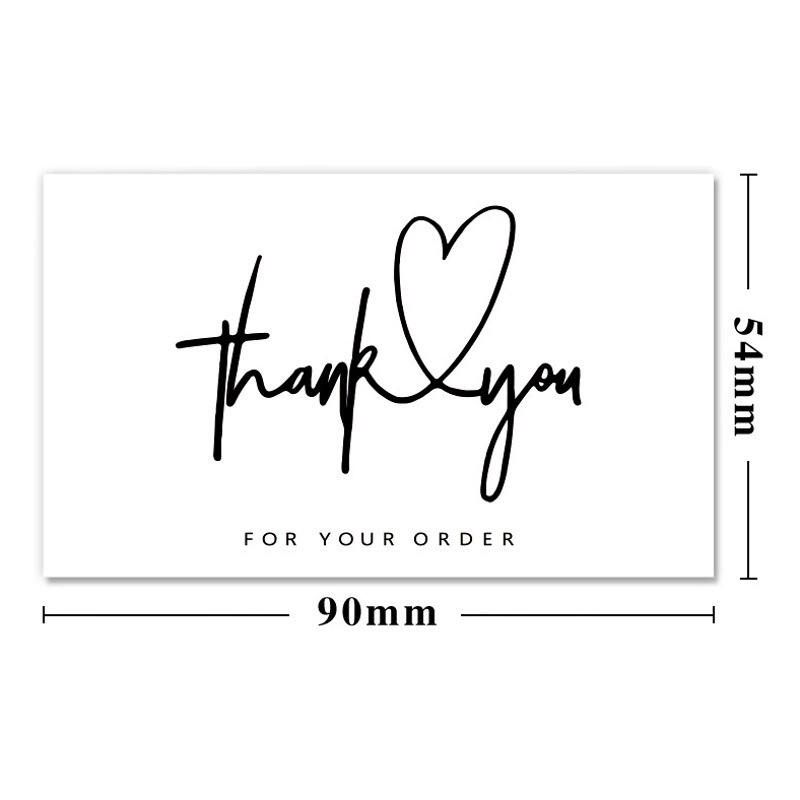 Трансграничная оптовая продажа Белая благодарственная карта спасибо подарочная карта простая подарочная упаковка поздравительная открытка бумажная открытка с покрытием