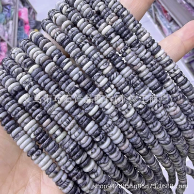 Zərgərlik ara hissələri, Beads Semi-Finished DIY Jewelry Wholesale - natural-black-picasso-26mm