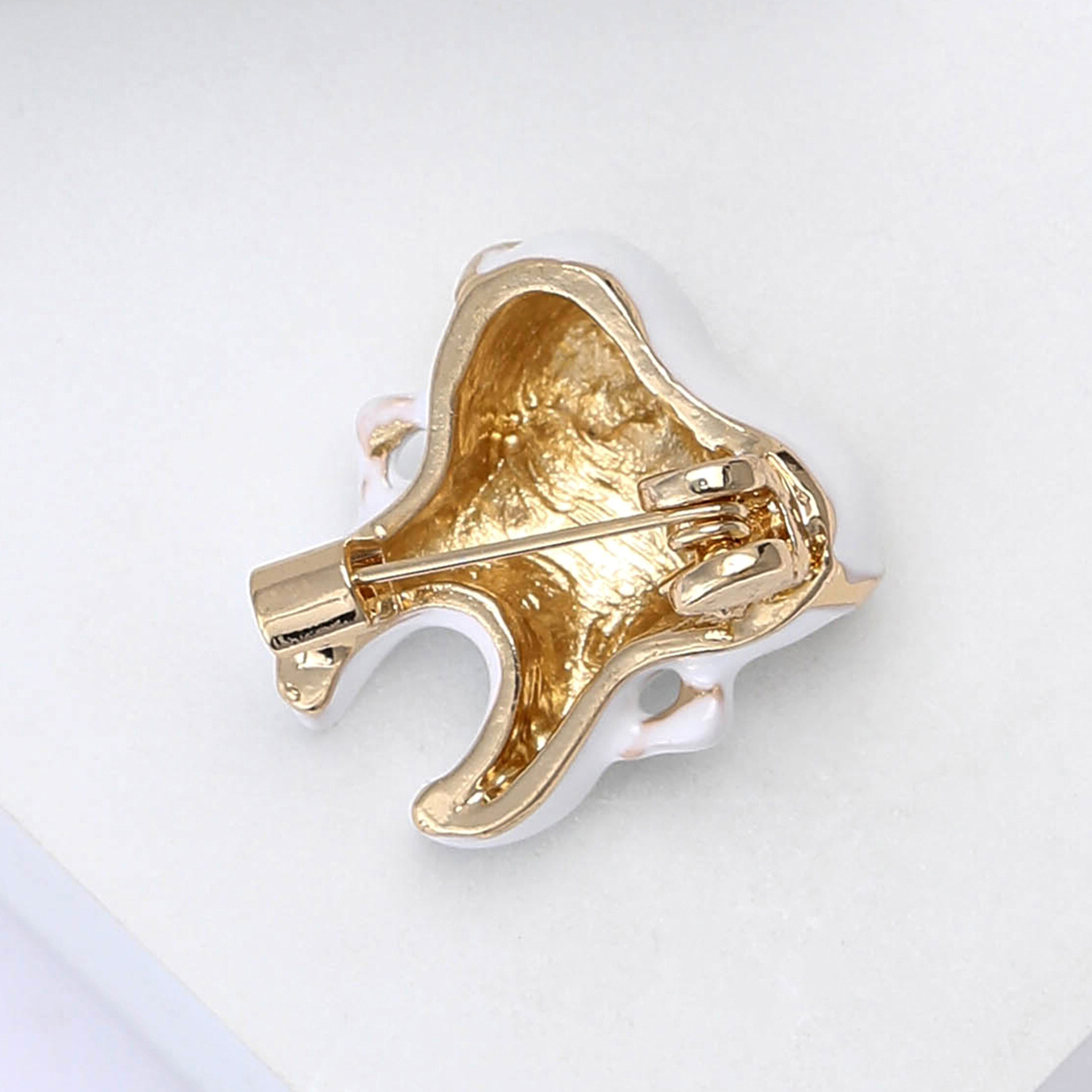 New Creative Alloy Enamel Sunglasses Teeth Brooch Personalized All-match Men's and Women's Clothing Corsage Jewelry Pin