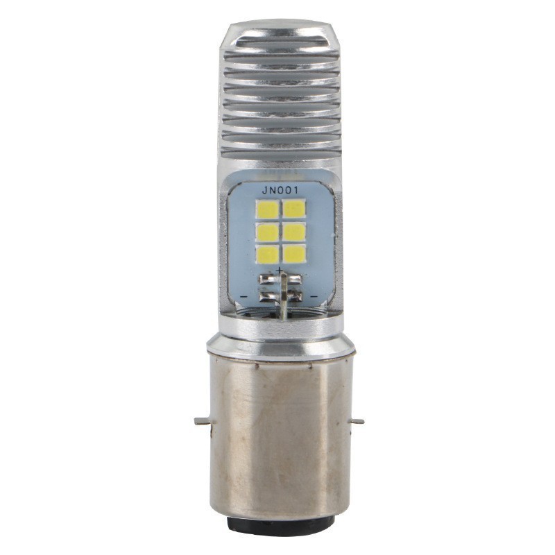 High-brightness fishbone motorcycle LED headlight, single-prong P15D H4 BA20D 12SMD headlamp manufacturer