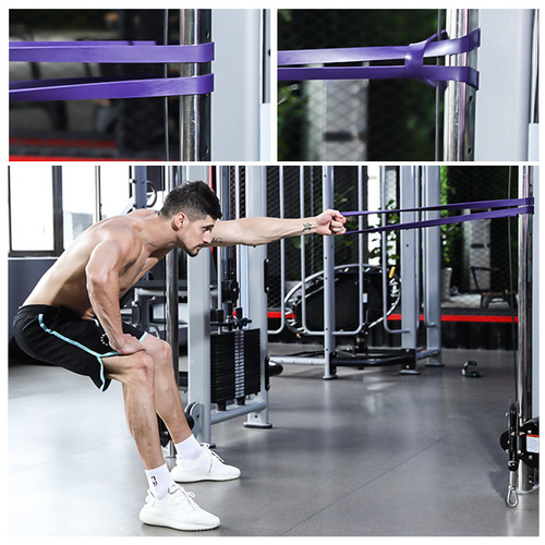 Professional fitness training explosive resistance ring pull belt home pull-up resistance band latex pull ring