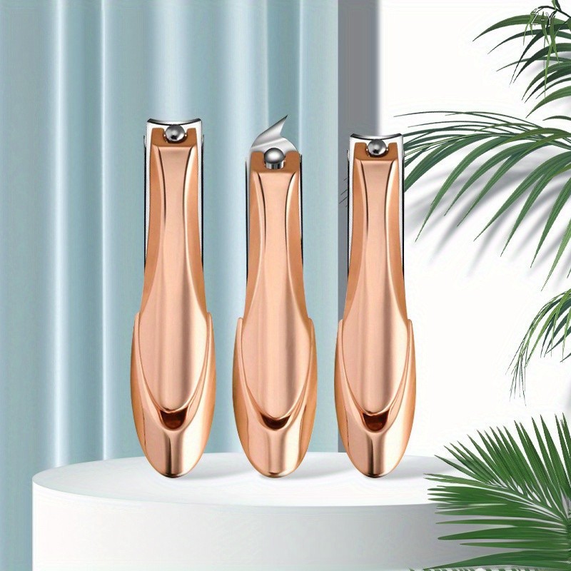 Hombres y mujeres a prueba de salpicaduras cortadora de uñas de gran tamaño, cortadora de uñas inclinada única, herramientas para el hogar, manicuras