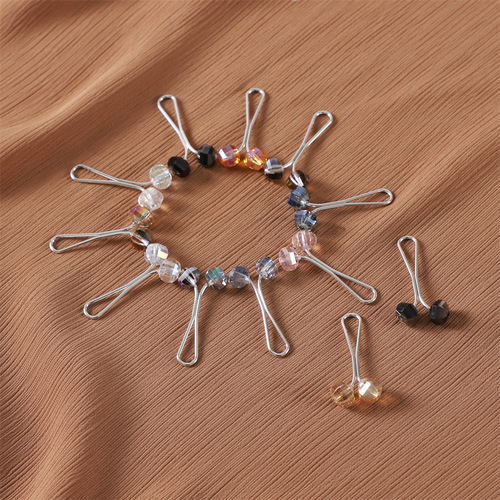 Cross-border accessories high-quality scarf U-shaped clip crystal ball jewelry silk scarf clip scarf buckle fixed buckle shawl buckle