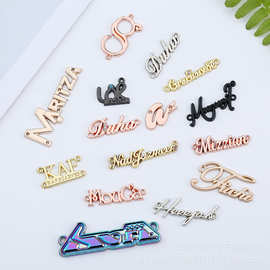 锌合金标牌优质工厂直销可定创意logo压铸激光漆皮具专属金属铭牌