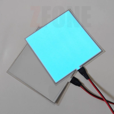 Cold light sheet — Sheet Battery Type Light Guide Plate - with-battery-box-5cm5cm-ice-blue-no-light-off-white