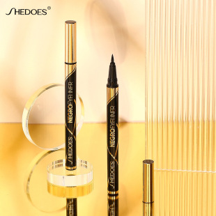 Cross-border makeup foreign trade for Shedoes durable waterproof anti-sweat not easy to faint quick-drying eyeliner pen for beginners