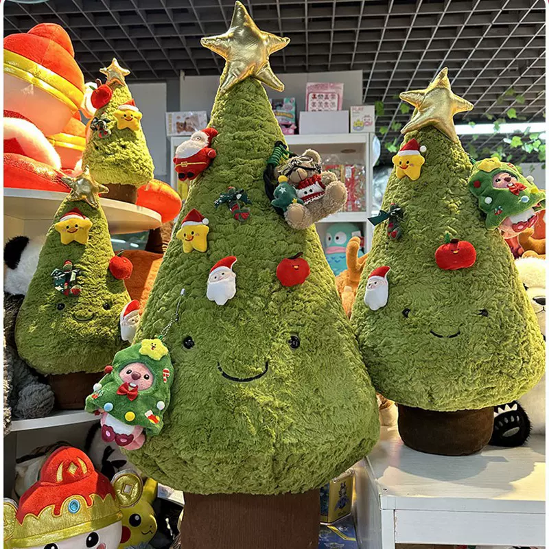 jc圣诞树玩偶毛绒玩具大号圣诞树节日装饰摆件商超圣诞节装饰礼品