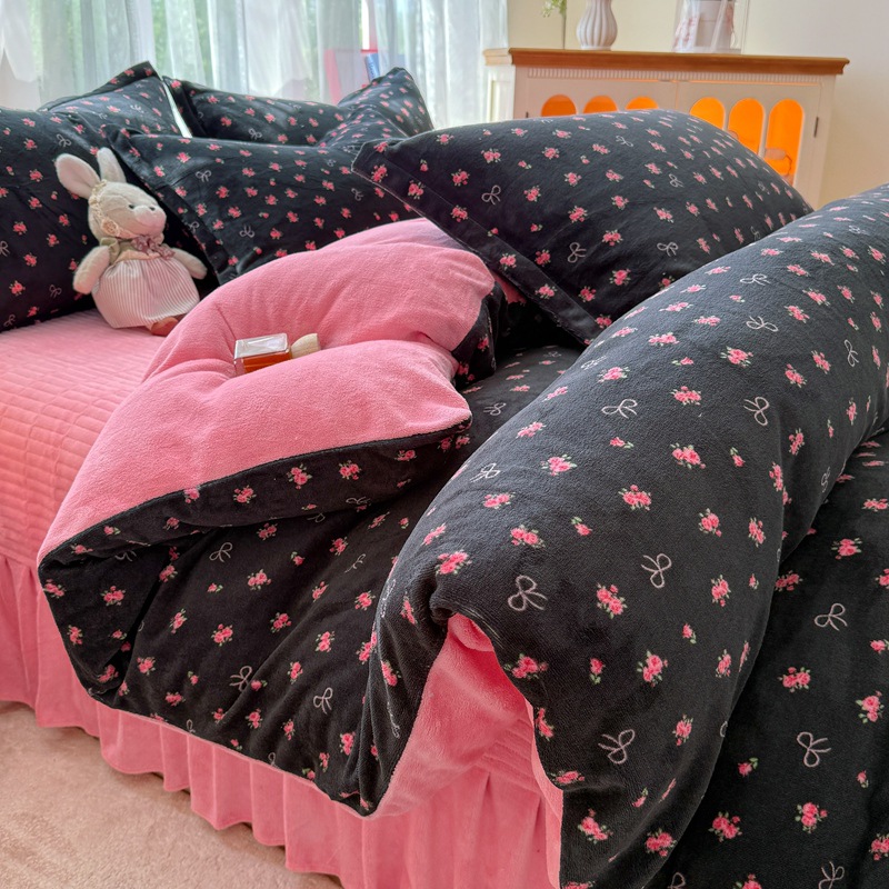 云裳-紫薇花开【亲肤保暖牛奶绒】