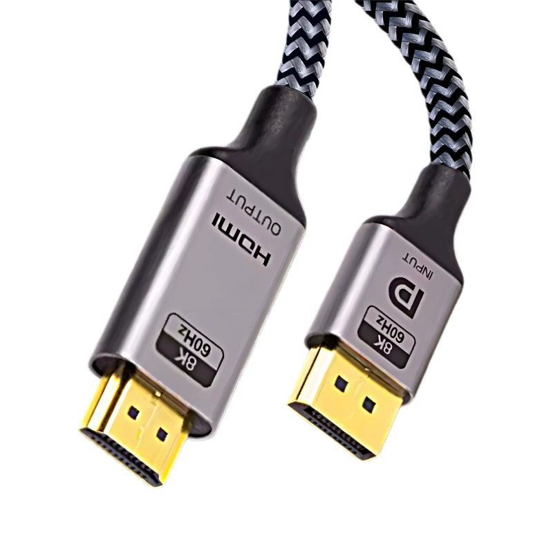 Адаптер-кабель DP1.4 — HDMI2.1 8K, конвертер для компьютера на ТВ, HDMI-кабель 144 Гц