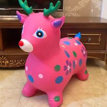 儿童充气跳跳跳马加大加厚稳固小鹿坐骑马音乐宝宝卡通独角兽玩具