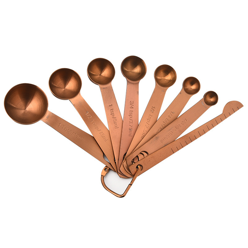 Measuring spoon, bronze set