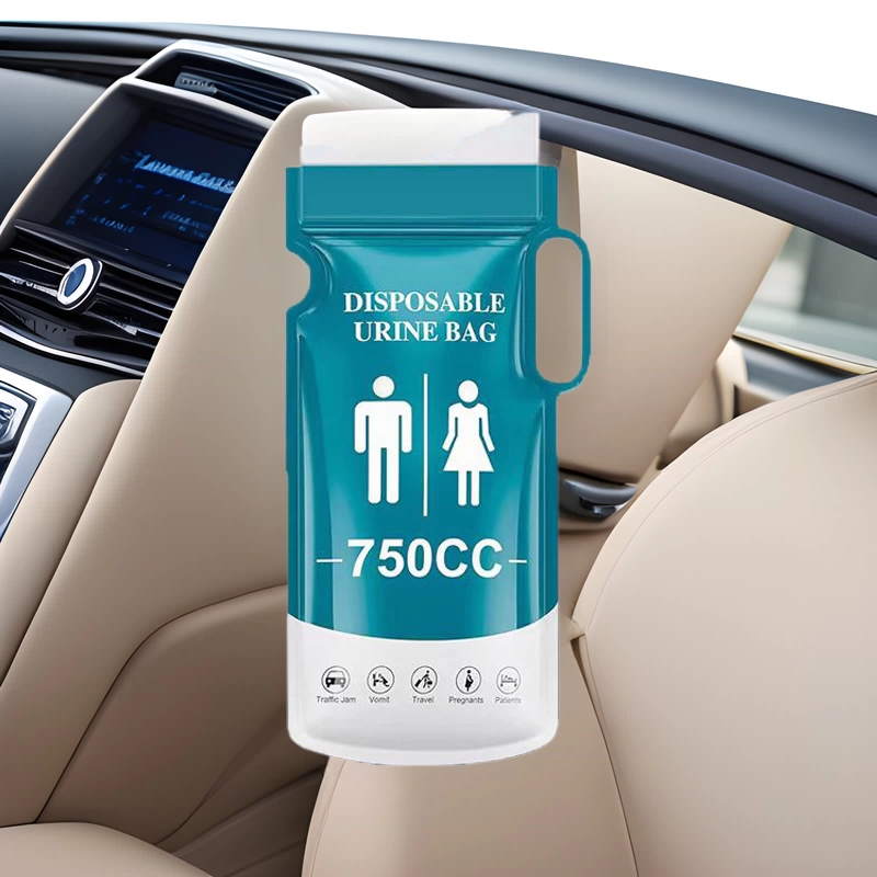 Автомобильный аварийный мешок для мочи, одноразовый унисекс, автомобильный туалет, автомобильный туалет, портативный портативный мешок для хранения писсуара