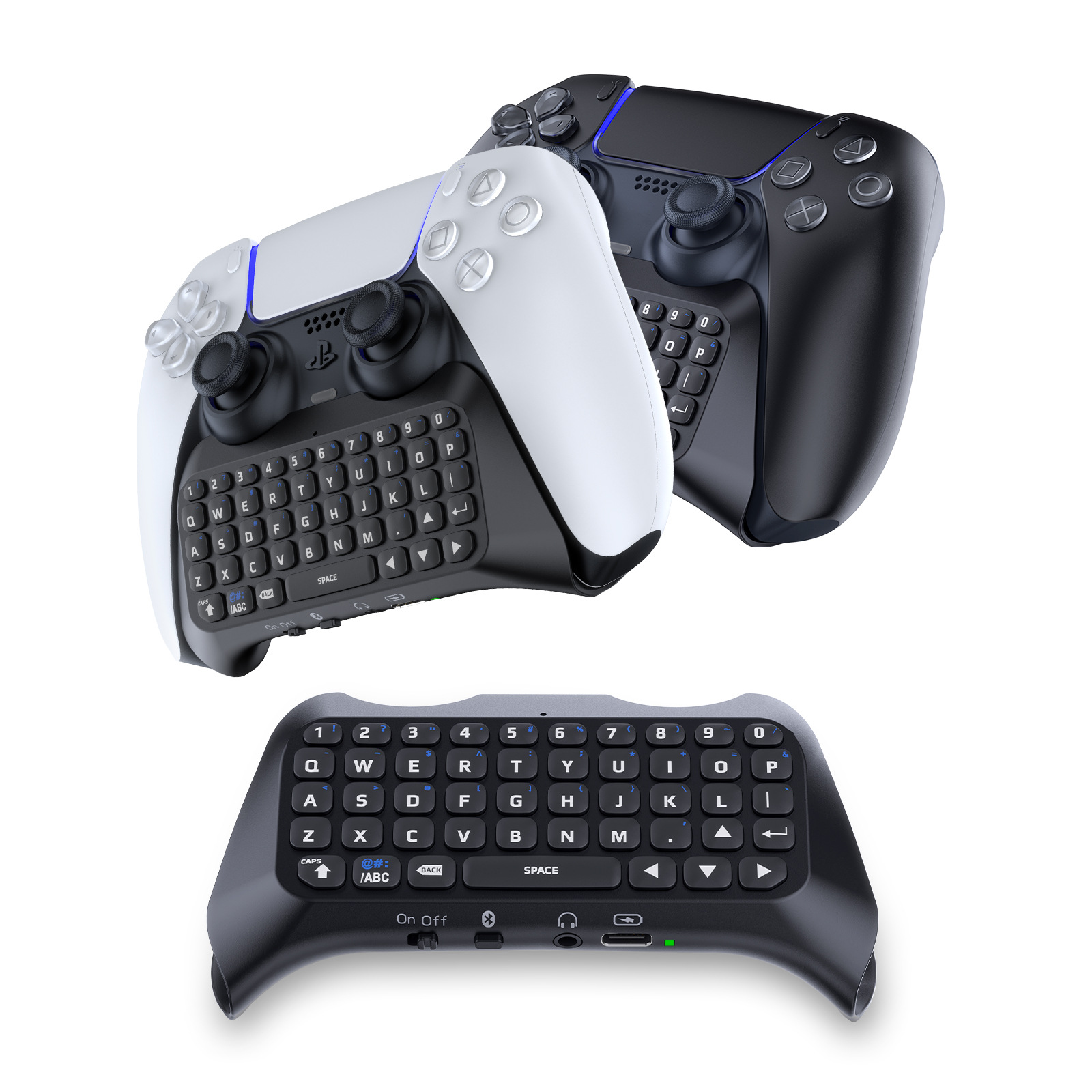 PS5 manejar inalámbrico Bluetooth teclado externo altavoz incorporado voz chat entrada teclado juego Accesorios