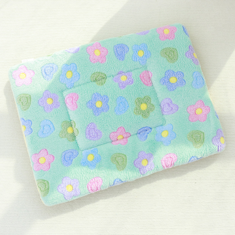 양면매트 - 연두색 꽃무늬