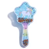 Rainbow unicorn in the blue background