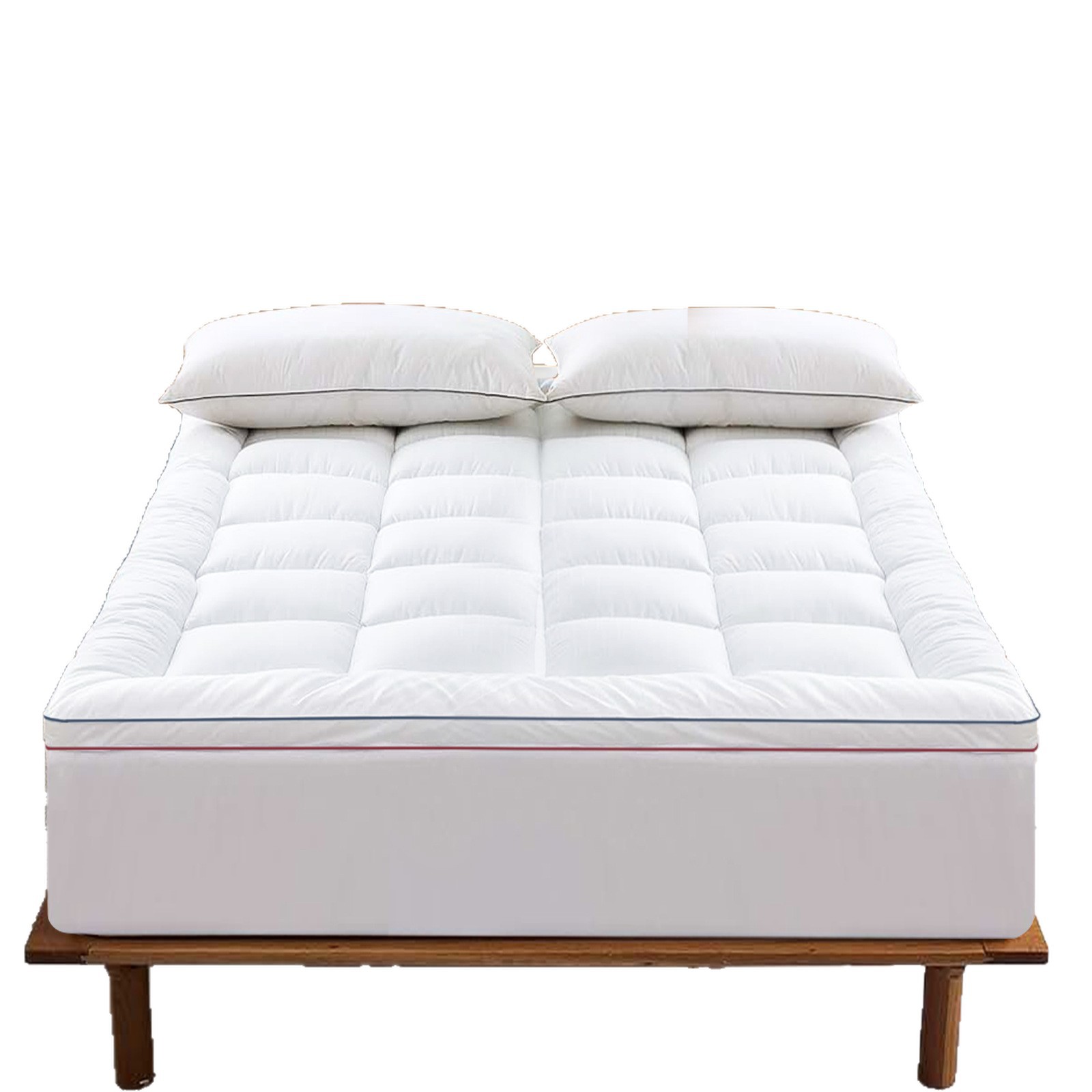 Protector de colchón grueso con terciopelo de plumas para uso doméstico, colchoneta para dormir, protector de colchón, ropa de cama, protector de colchón, exportación transfronteriza.