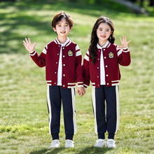 小学生棒球服校服幼儿园园服毕业拍照短袖三件套毕业拍照运动会套