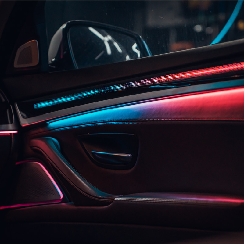 Aplicable a la modificación de la luz de atmósfera BMW Serie 5 Diseño Dinámico Wood