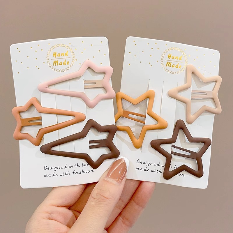 Linda estrella y2g horquilla hembra clip lateral flequillo BB clip horquilla para niños dopamina clip de color tocado