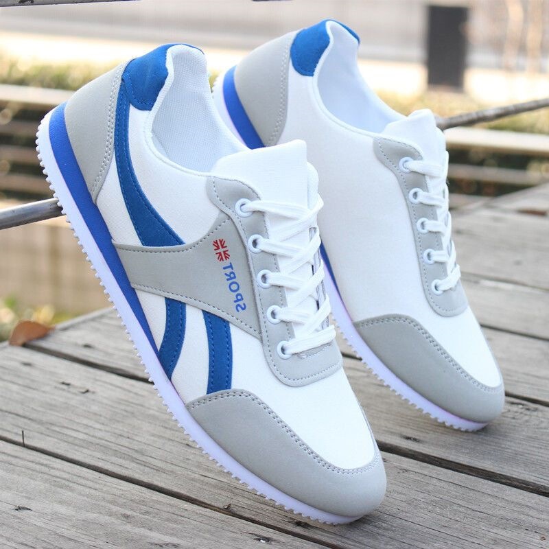 Old Beijing Cloth Shoes for Men, Korean Style Trendy Shoes, Summer Casual Sports Shoes, Breathable Men's Shoes, Non-Slip Skate Shoes for Boys