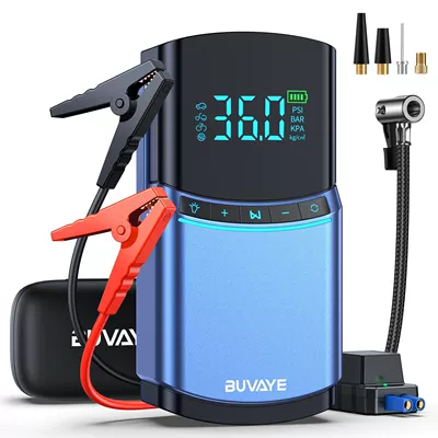 Other Automotive Safety Supplies Starting Power Supply, Air - buvaye-bn03shb-eva-top-version-10000mah-all-in-one-machine-blue