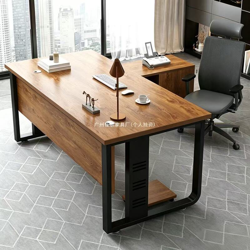 Boss Desk, Office Desk, Simple Modern Executive Desk, Office Manager Computer Desk, Simple Single-Person Supervisor Desk