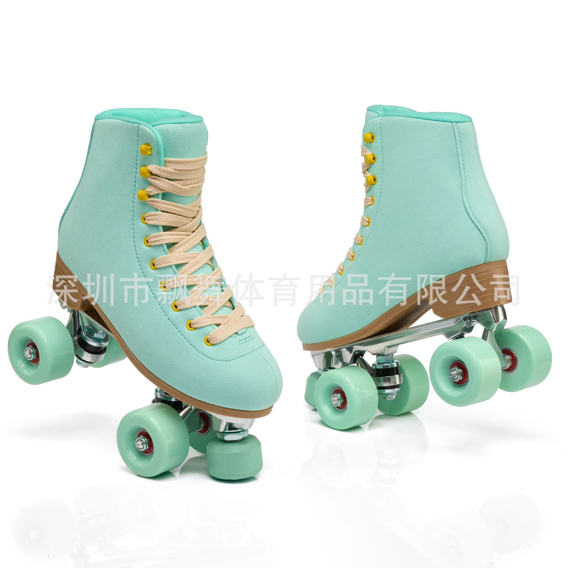 Spot New Fashion Cross-Border Professional Double-Row Skates Skating Rink Breathable Wear-Resistant Anti-Slip Four-Wheel Roller Skate Upper